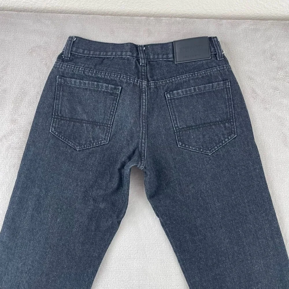 Southpole‎ Jeans Men 32 (Meas. 30x30) Black Straight Fit Zip Fly Skate